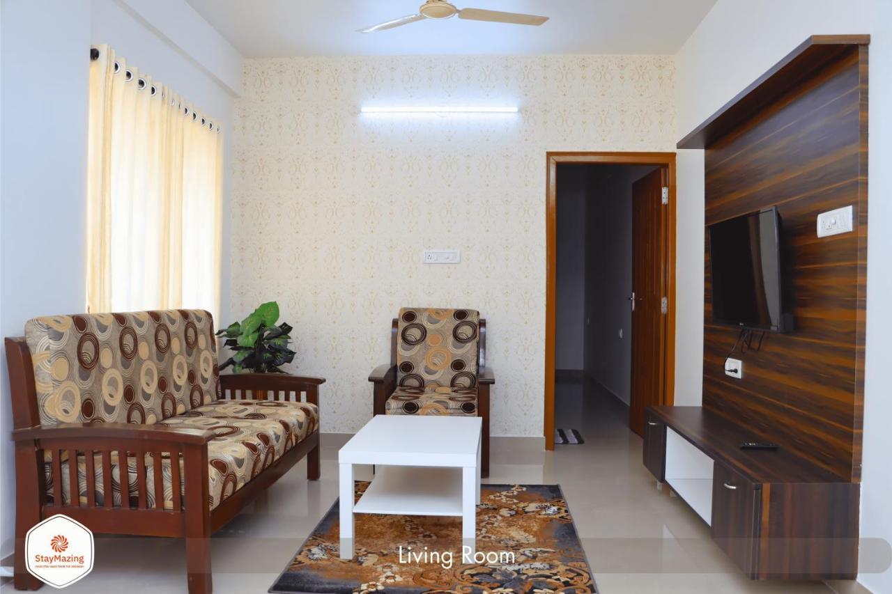Staymazing-1,2 & 3 Bhk Ac Apartments In Hebbal-5Mins To Manyata-30Mins To Airport Bengaluru Kültér fotó