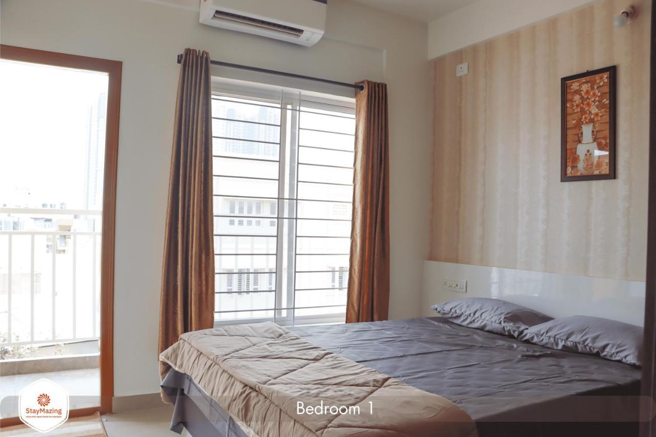 Staymazing-1,2 & 3 Bhk Ac Apartments In Hebbal-5Mins To Manyata-30Mins To Airport Bengaluru Kültér fotó