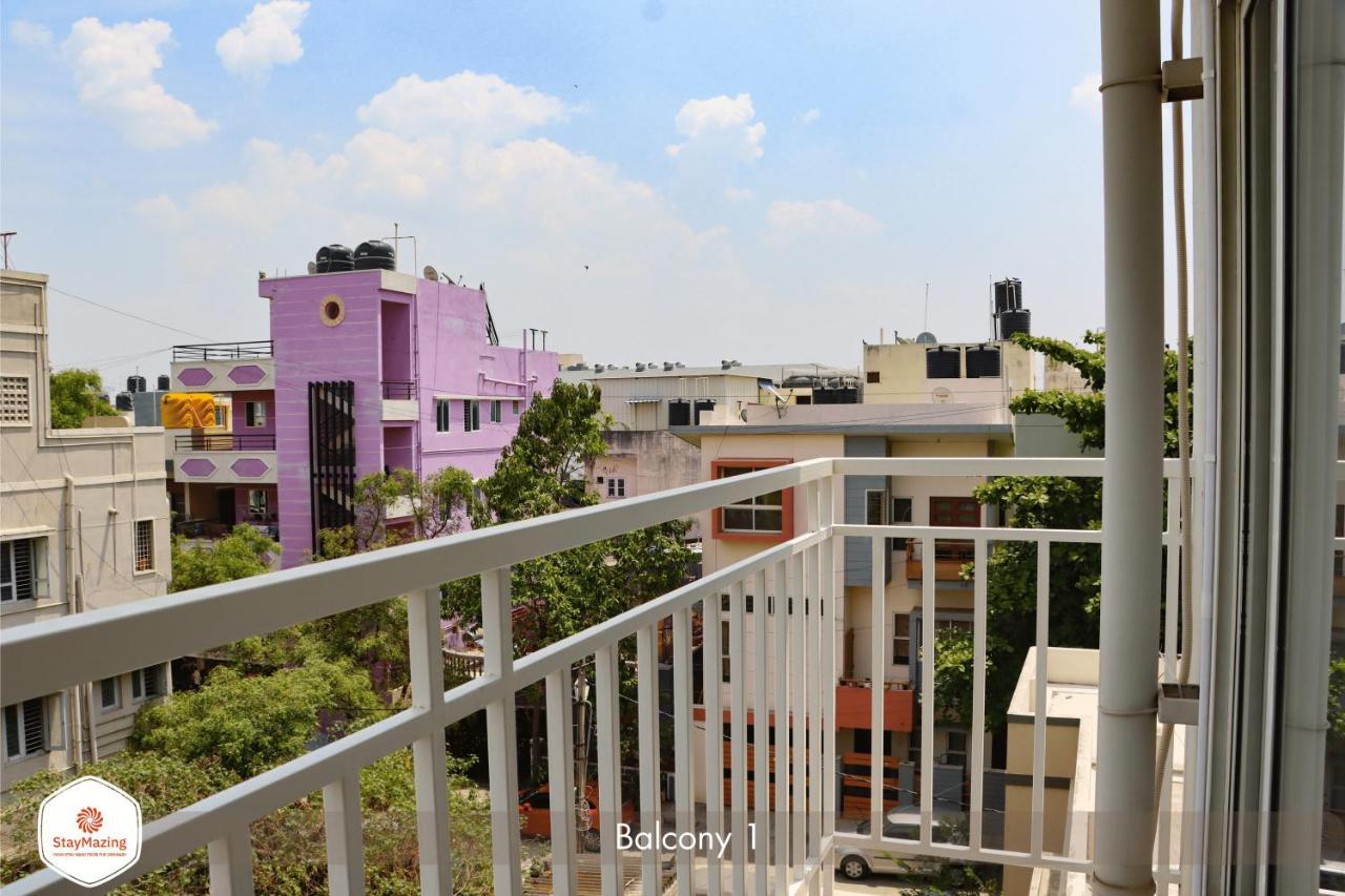 Staymazing-1,2 & 3 Bhk Ac Apartments In Hebbal-5Mins To Manyata-30Mins To Airport Bengaluru Kültér fotó