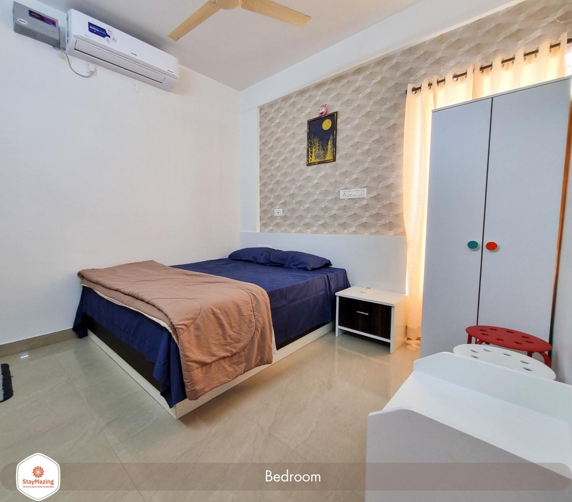 Staymazing-1,2 & 3 Bhk Ac Apartments In Hebbal-5Mins To Manyata-30Mins To Airport Bengaluru Kültér fotó
